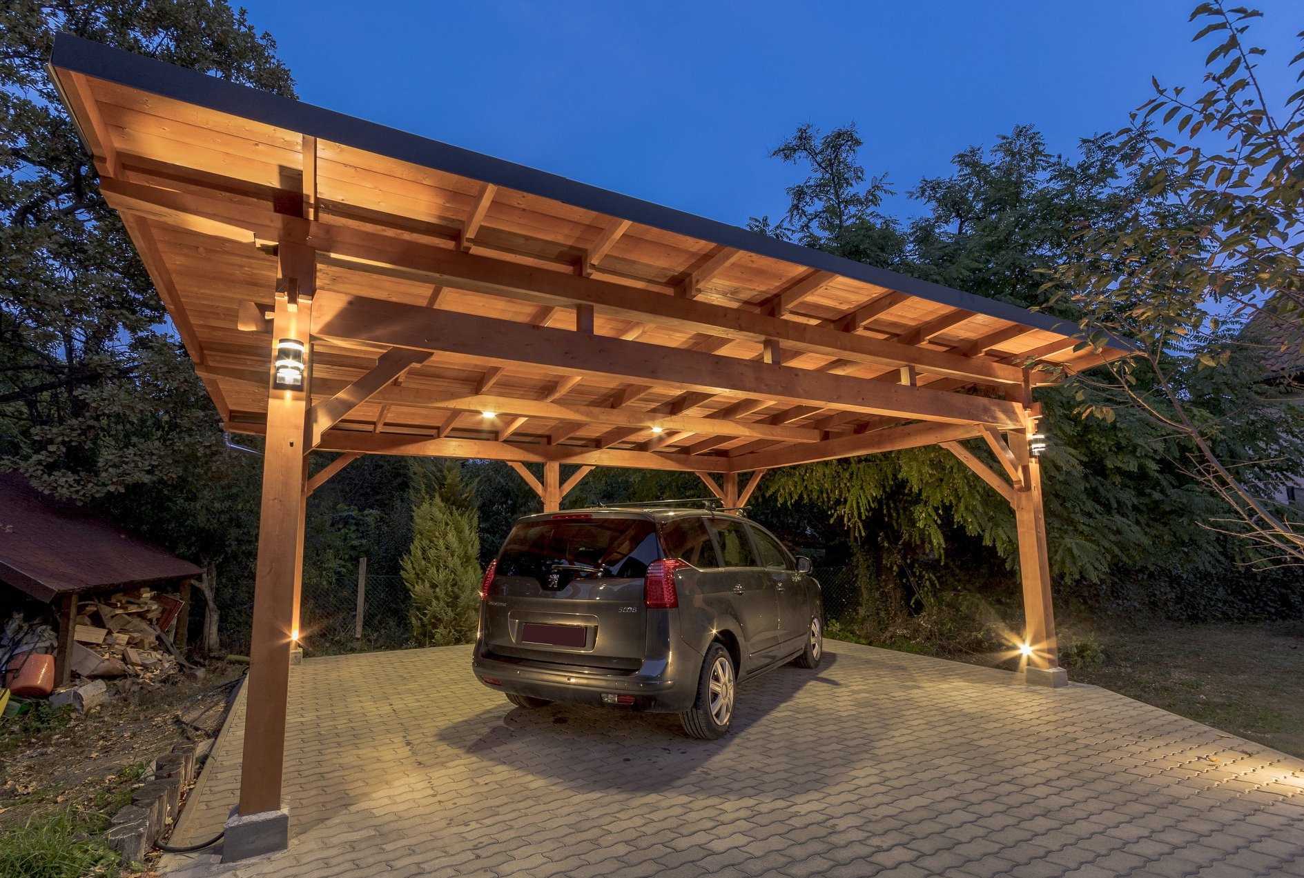 Elegant Timber Frame Carport Plans Etsy