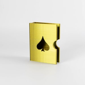 Card Clip für Pokerspielkarten aus PLA 3D gedruckt. (USPCC, Bicycle, BEE…)