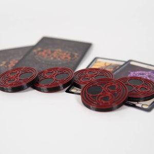 Double sided 3D-Printed Flesh & Blood Pitchpoint/energy Token