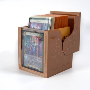 3D-Printed elevating Deck Box for Flesh & Blood / Magic the Gathering (Bright Lights)