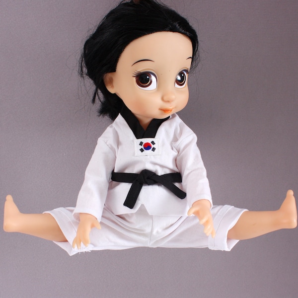 Taekwondo Uniform / Disney Animators Doll Princess Collection 16in Clothes / Sports Uniform/ Unique / South Korea clothing