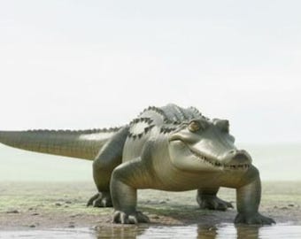 Modèle STL crocodile - Figure animale réaliste | Téléchargement instantané + Guide d'impression 3D gratuit