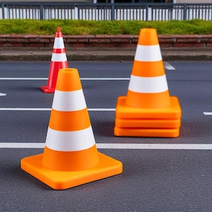 Mini Traffic Cone STL File – 3D Printing Small Safety Cone Model, Digital Download