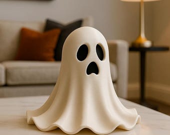 Archivo STL de fantasma de calabaza embrujada: adorno espeluznante 3D (descarga digital) Descarga instantánea