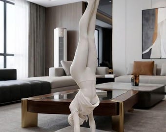 Umgekehrte Pose Frauenfigur STL - Künstlerische Skulptur Frau | Sofortdownload + gratis 3D Druckanleitung