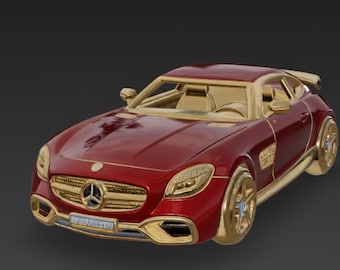 Luxury Sports Car STL Model – High Detail Supercar | Instant Download + Free 3D Print Guide