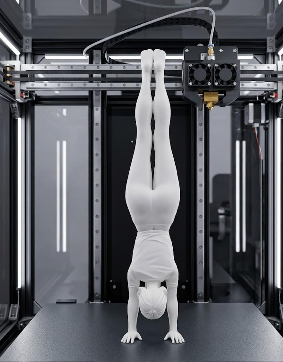 Inverted Pose Woman Figure STL – Artistic Female Sculpture | Instant ...