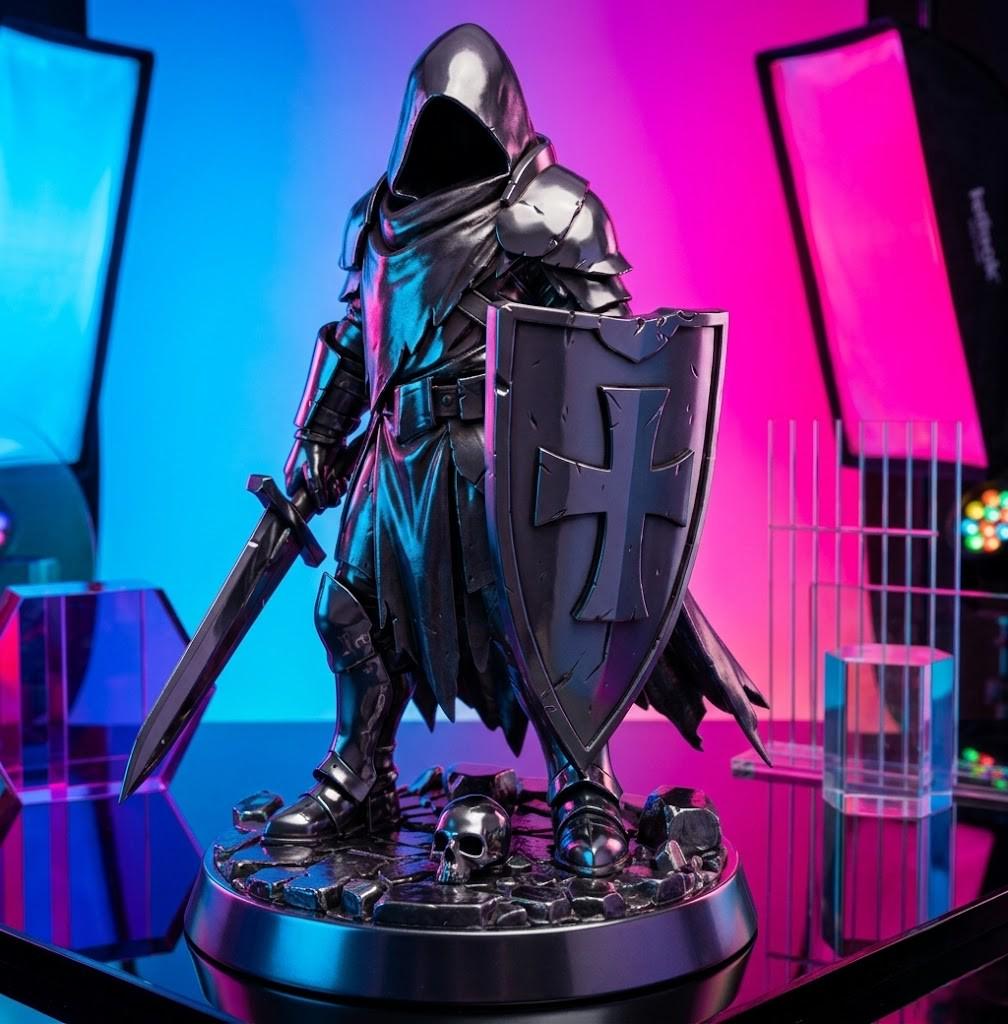 Dark Knight STL + FREE 3D Printing Guide – Fantasy Warrior (instant ...