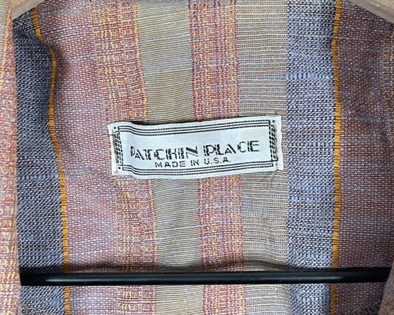 Vintage 70s 80s Patchin Place Striped Pastel Blaz… - image 2