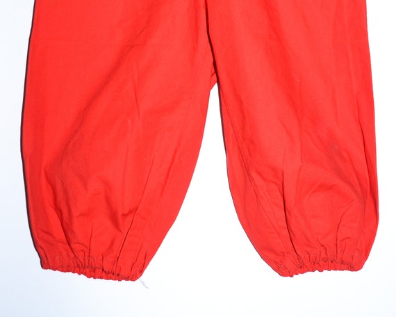 Vintage 1940s Handmade Red Bloomer Pants Womens s… - image 3