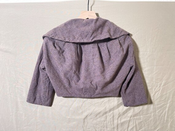 Vintage Handmade 40s 50s Light Plum Purple Croppe… - image 5