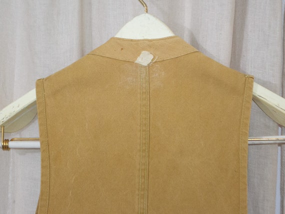 Rustic 1940s Vintage Hunting Vest Men's size Larg… - image 9