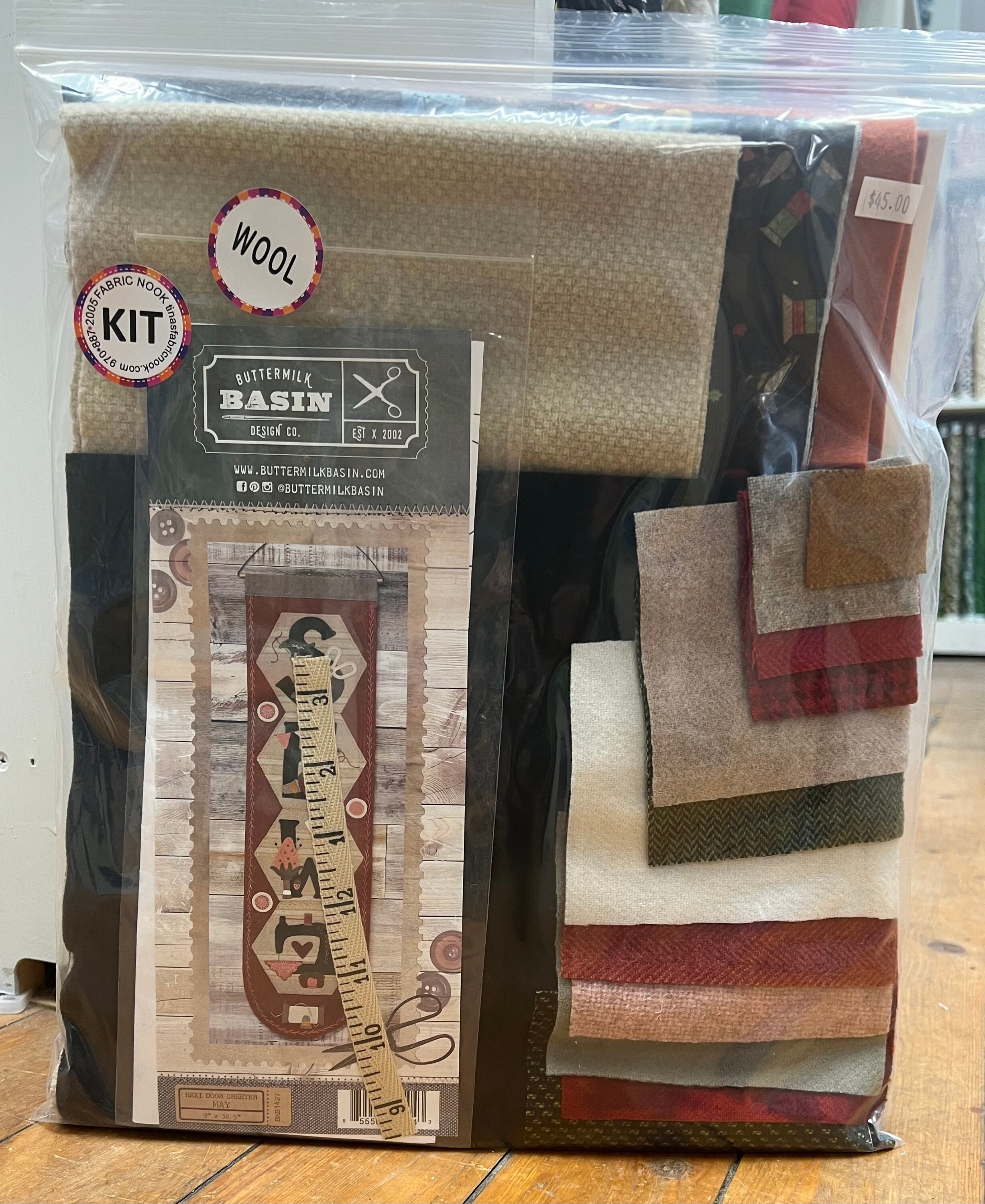 Sewn by Buttermilk Basin Hexi Door Greeter hand Applique 9 X 32.5 Etsy