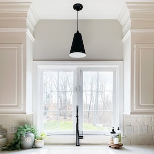 Laurel 8 Small Modern Ceiling Light Kitchen Island Sink Drum Pendant Etsy