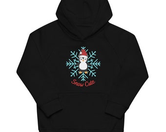 Cute Christmas Penguin Hoodie | Christmas Jumper | Christmas Hoodie | Girls Hoodie | Boys Hoodie | Christmas Top