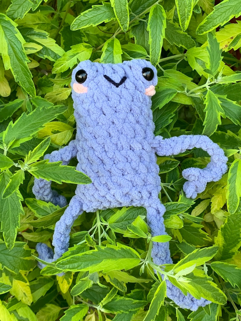 Crochet Leggy Frog Etsy