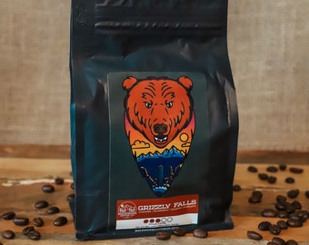 Grizzly Falls Coffee - Medium Roast, Premium Coffee Blend, Coffee Lover Gift, Birthday Gift, Stocking Stuffer, Christmas Gift