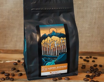 Aspen Sunrise Coffee - Light Roast | Stocking Stuffer | Coffee Gift | Coffee Beans | Ground Coffee | Christmas Gift | Coffee Lover Gift