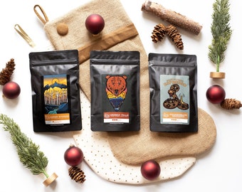 Coffee Sampler Pack | Coffee Gift | Specialty Coffee | Stocking Stuffer | Ground Coffee | Coffee Lover Gift | Birthday Gift | Fresh Coffee