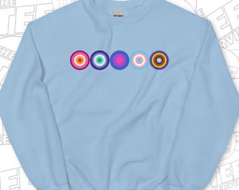Sudadera con banderas del orgullo LGBTQ: diseño gráfico que apoya a los aliados