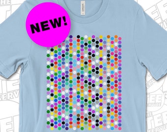 LGBTQ and Ally Pride Dots T-Shirt 2 Representing 20 LGBT Pride Flags Gay Lesbian Bi Trans Queer Love Is Love Say Gay