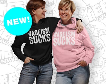 Ageism Sucks Hoodie Ageismsucks Cool Grandma Cool Grandpa Retirement Gift Weird Being the Same Age as Old People