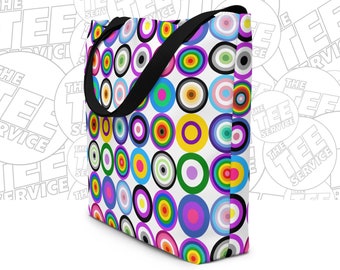 LGBTQ and Ally Pride Echoes Tote Beach Bag Representing 20 LGBT Pride Flags Gay Lesbian Bi Trans Queer  Love Is Love Say Gay