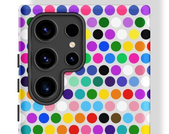 Funda para Samsung con banderas del orgullo LGBTQ y puntos