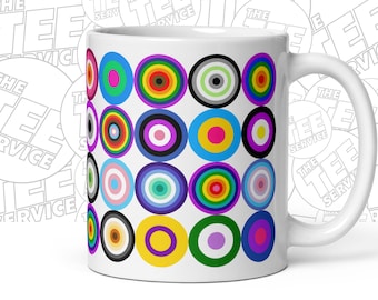 Taza con banderas del orgullo LGBTQ: diseño amigable