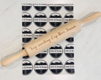 Personalised Engraved Rolling Pin - Mother's day, personalised baker