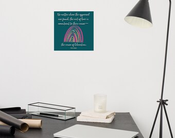 Amore e Liberazione Freire Quote poster