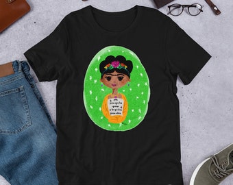 Frida Khalo-citat kortärmad unisex-t-shirt