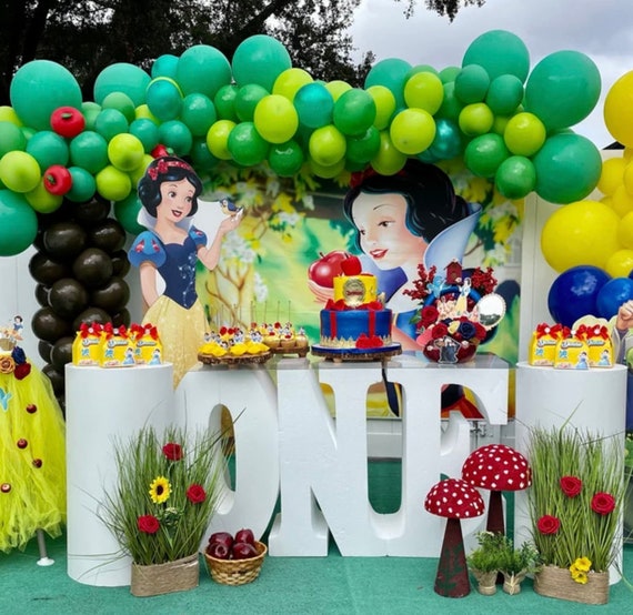 7x5ft Snow White Backdrop Theme Decoration Snow White Party Etsy