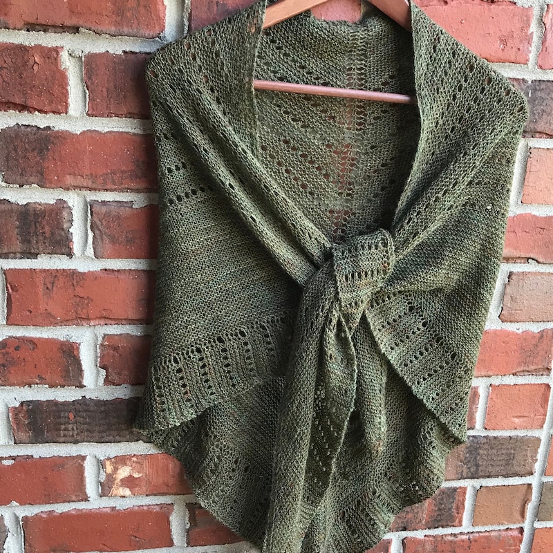 knitted shawl with sleeves pattern