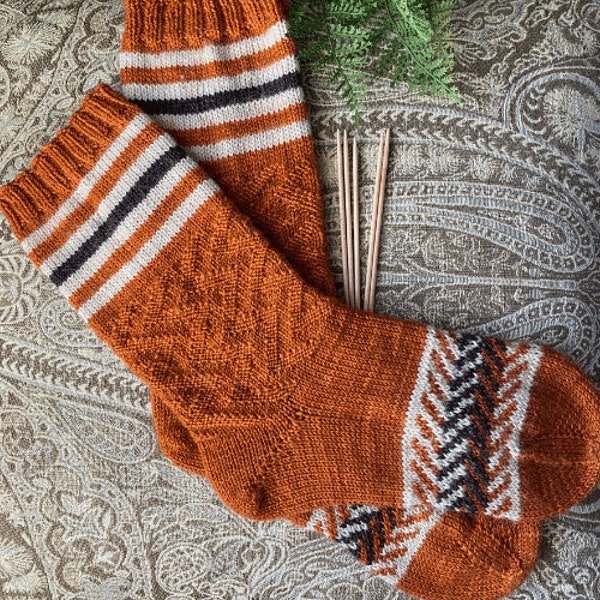 Sweater Weather Socks Knitting Pattern (PDF)