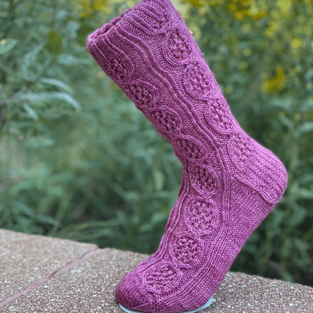 Fancy Jane Socks Knitting Pattern PDF Women's Sock Pattern to Knit Etsy