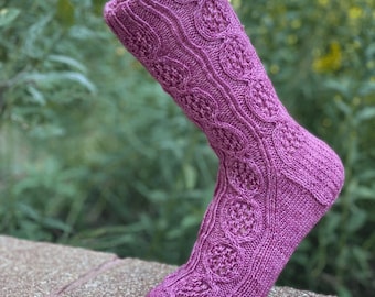 Fancy Jane Socks Knitting Pattern (PDF) - Women's Sock Pattern to knit