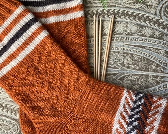 Scrappy Knit Sock Pattern: Sweater Weather Socks (PDF)
