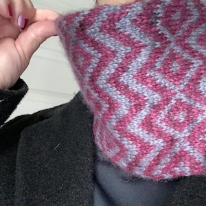 Hand Knit a Unisex Neck Warmer - Treasure Cowl Knitting Pattern (PDF)