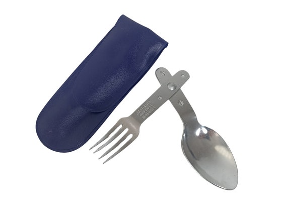 Set Posate Da Viaggio In Acciaio Inox - 2 Set Completi (forchetta, Coltello, Cucchiaio), Lavabili In Lavastoviglie, Per Campeggio, Picnic, Ufficio (blu E Rosa)