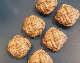 Whicker Drawer Knob, Wicker Drawer Cloakroom Door Cabinet Handle, Jute Rope Knob Handle Sets, Rope Boho Dresser Knobs, Wardrobes Pull Handle