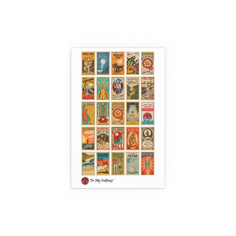 Tom Petty Wildflowers Poster Etsy