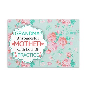 Oma Ansichtkaart, Grappige Oma Kaart, Oma Moederdag Kaart, Oma Verjaardag, Bloemen Oma Kerst Postkaart