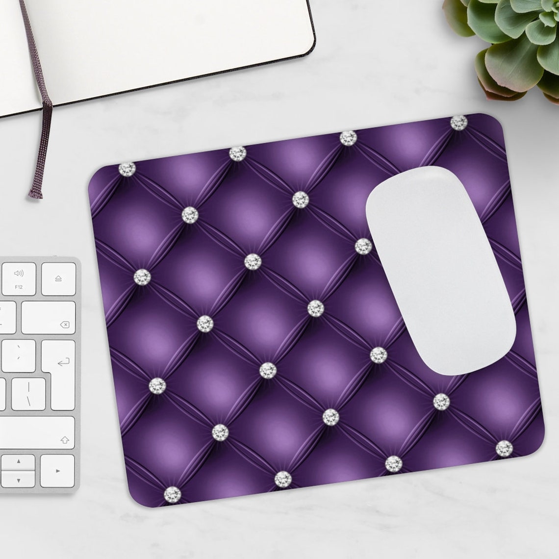 Luxury Mousepad Designer Mousepad Purple Mousepad Etsy