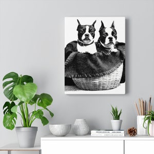 Boston Terrier Mom Gift, Boston Terrier Art, Dog Wedding Gift Idea, Boston Terrier Art, Animal Home Décor