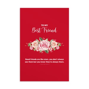 Best Friend Postcard, Bestie Postcard, Best Friend Card, Bestie Card, Best Friend Birthday Card, Bestie Christmas Gift