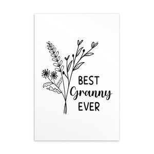 Oma Postkarte, Beste Oma Karte, Großmutter Karte, Oma Muttertag, Oma Geburtstagskarte
