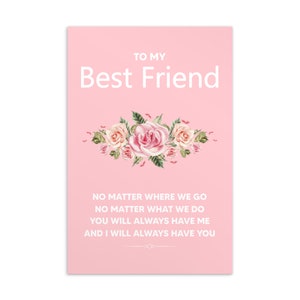 Best Friend Card, To My Best Friend Card, Bestie Card, Best Friend Birthday, Bestie Christmas, BFF Postcard, Bestie Gift