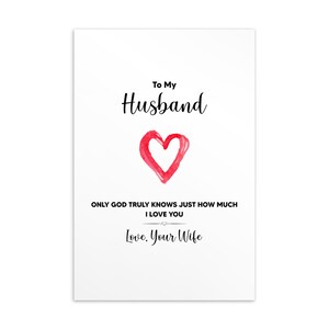 Cartão para meu marido, cartão de aniversário do marido, cartão de Natal do marido, presente de aniversário para ele, cartão de dia dos namorados para ele