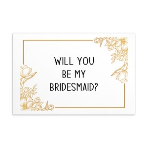 Bridesmaid Proposal Card, Will You Be My Bridesmaid Card, Bridesmaid Wedding Card, How to Ask Friend Wedding Party